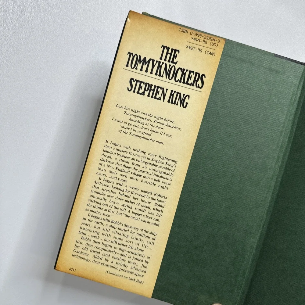Stephen King The Tommyknockers First Edition 1st Print 1987 Hard Cover DJ Putnam